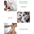 thumbnail image 5 of Dkeli Foldable Massage Chair Portable Adjustable Tattoo Spa Therapy Chair Leather with Free Carry Case, White, 5 of 7