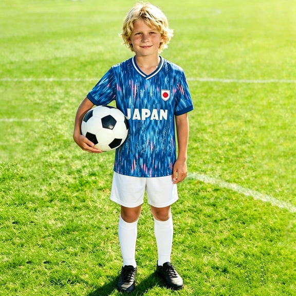 Unisex Shirts Clothes Set for Little Kids Athlete Casual Football Fans Outfit 3-4 Years