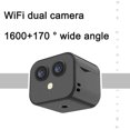 thumbnail image 1 of Caméra Wifi 4K Wifi Caméra Sans Fil Double Objectif 170 Grand Angle Application Télécommande Interphone Bidirectionnel Batterie Intégrée Magnétique Caméra Sans Fil pour Maison Bureau Extérieur Intérieur, 1 of 7