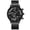 Black, variant on Fashion Simple Stainless Steel Band Watch Three Eyes Calendar Men'S Quartz Watch Business Sports Multi-Scene Use