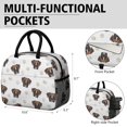 thumbnail image 6 of Boxer and Dog Paw Print White Insulated Leakproof Lunch Box for Work, Lunch Bag for Women Men, Loncheras Para Mujer for Beach Travel Picnic Camping, 6 of 6