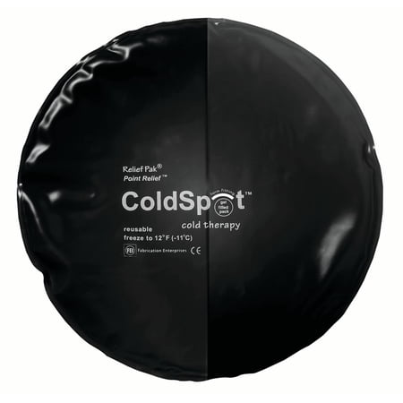 Relief Pak\xc2\xae ColdSpot\xe2\x84\xa2 Black Urethane Pack - circular - 10" diameter - Case of 12
