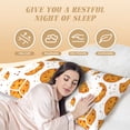 thumbnail image 4 of Lsque Yellow Biscuit Body Pillow Case Cover,Ultra-Soft Microfiber Bed Pillow Cases 20x54 inches,Elegant Bedding,Breathable Durable Pillow Cover with Envelope Closure, 4 of 8
