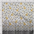 thumbnail image 1 of oneOone Cotton Poplin White Fabric Leaves Chevron & Triangle Panel Diy Clothing Quilting Fabric Print Fabric By Yard 42 Inch Wide, 1 of 3