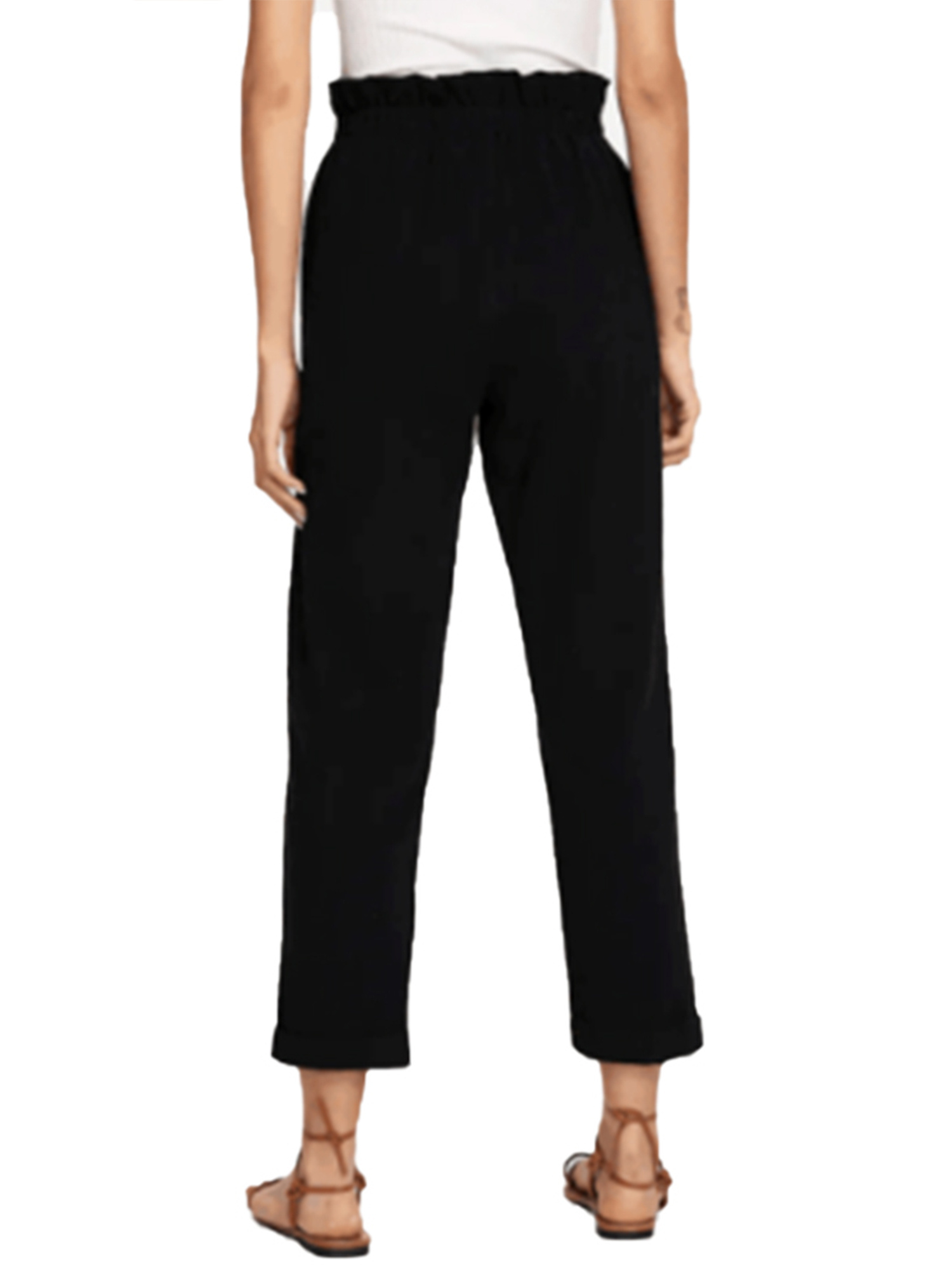 Womens High Waist Cigarette Trousers 