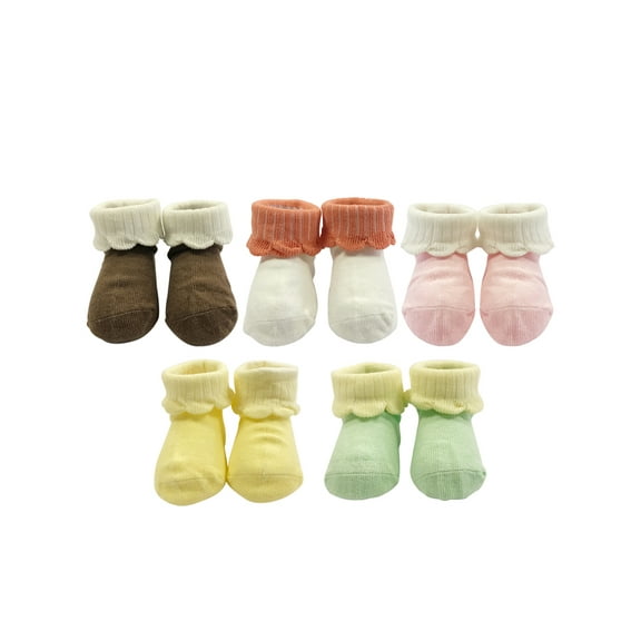 Wrapables® Macaroon Color Baby Socks (Set of 5)