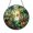 Acrylic 3.5 Inch, variant on Rainforest Scene Stained Glass Suncatcher Window Hanging, Colorful Birds and Tropical Flowers Round Glass Art Panel, Nature Inspired Jungle Window Decor, Decorative Hanging Ornament for Home