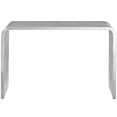 thumbnail image 2 of Pemberly Row Pipe Metal Console Table in Silver, 2 of 4