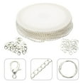thumbnail image 4 of Miangastore 1 Rouleau Chaînes de Fabrication de Bijoux Fermoirs Mousqueton Boucles de Chaîne Cercles Ronds, 4 of 8