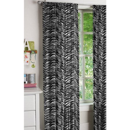 Your Zone Zebra Curtains, Set of 2
