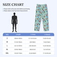thumbnail image 2 of Salouo Travel1 Print Pajama Pants for Men, Lounge Pants Elastic Waistband Casual Men's sleepwear Loungewear Sleep Pajama Pant -Small, 2 of 7