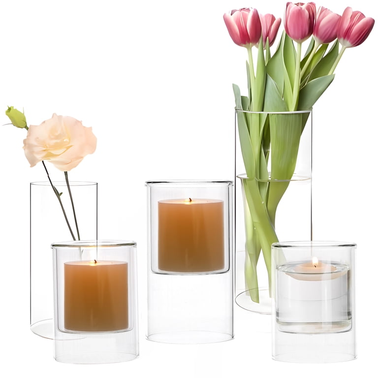 Clear Glass Floating Candle Holder, Small photo 6