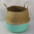 thumbnail image 1 of Foldable Rattan Straw Basket Flower Pot Hanging Wicker Storage Basket Garden Accessories 9''x8'', 1 of 1