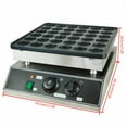 thumbnail image 2 of Waffle Furnace 36 Grid Electric Pancake Maker Stainless Steel Waffle Bread Maker Non-stick Pan Nonstick 36 Holes Electric Mini Dutch Pancakes Maker Baker Machine Commercial Home Electric Waffle Maker, 2 of 7