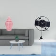 thumbnail image 2 of Jarrón de cerámica para jengibre, contenedor de almacenamiento decorativo con imagen única de pájaro y arreglo floral. Reloj de pared acrílico con pén, 2 of 8