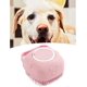 thumbnail image 2 of Cepillo de baño para mascotas con pinza de goma, cepillo de masaje para champú para gatos y perros, ideal para el aseo durante la ducha o el baño (rosa)., 2 of 5