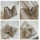 thumbnail image 5 of Bolso tote moderno para mujer: bolso de hombro de piel suave, bolso de mano tipo cubo con gran capacidad para el trabajo, la escuela, salidas de fin de semana o uso diario., 5 of 6