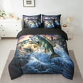 thumbnail image 2 of Manfei Fishing And Hunting 7-Piece Twin Bedding Sets,Lake Fish Bedding Comforter Set,Ocean Fish Sheet Sets For Teens Boys,Breathable Home Decor Reversible, 2 of 8