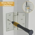 thumbnail image 4 of Deltana DSH44U15 4" x 4" Spring Hinge; Satin Nickel Finish, 4 of 5