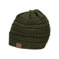 thumbnail image 1 of Gravity Threads Knit Soft Stretch Beanie Cap, New Olive, 1 of 2