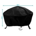 thumbnail image 5 of Sunnydaze 30" Diameter x 12" H Black Solid Fire Pit Cover, Drawstring, 5 of 5