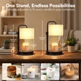 thumbnail image 6 of GUPUP Candle Warmer Lamp with Timer, Dimmable Adjustable Height Electric Candle Lamp for Mom, Girls, Home Decor, 2*50W Bulbs Included, 6 of 8