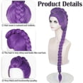 thumbnail image 4 of Demon Hunters Costume Wigs Cosplay for Kids, Rumi Costume Wigs Purple Braids Wig Halloween Cosplay Props, Anime Cosplay Wig, 4 of 5