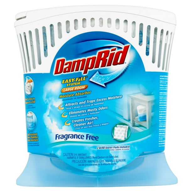 DampRid EasyFill System Fragrance Free Large Room Moisture Absorber