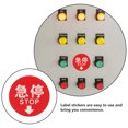 thumbnail image 2 of KAKOWELY traffic signs wall decor 5pcs Emergency Disconnect Sticker with Arrow Direction Labels for Pushbutton Switches for Traffic Signs Wall Decor and Garage Stop Sign, 2 of 4