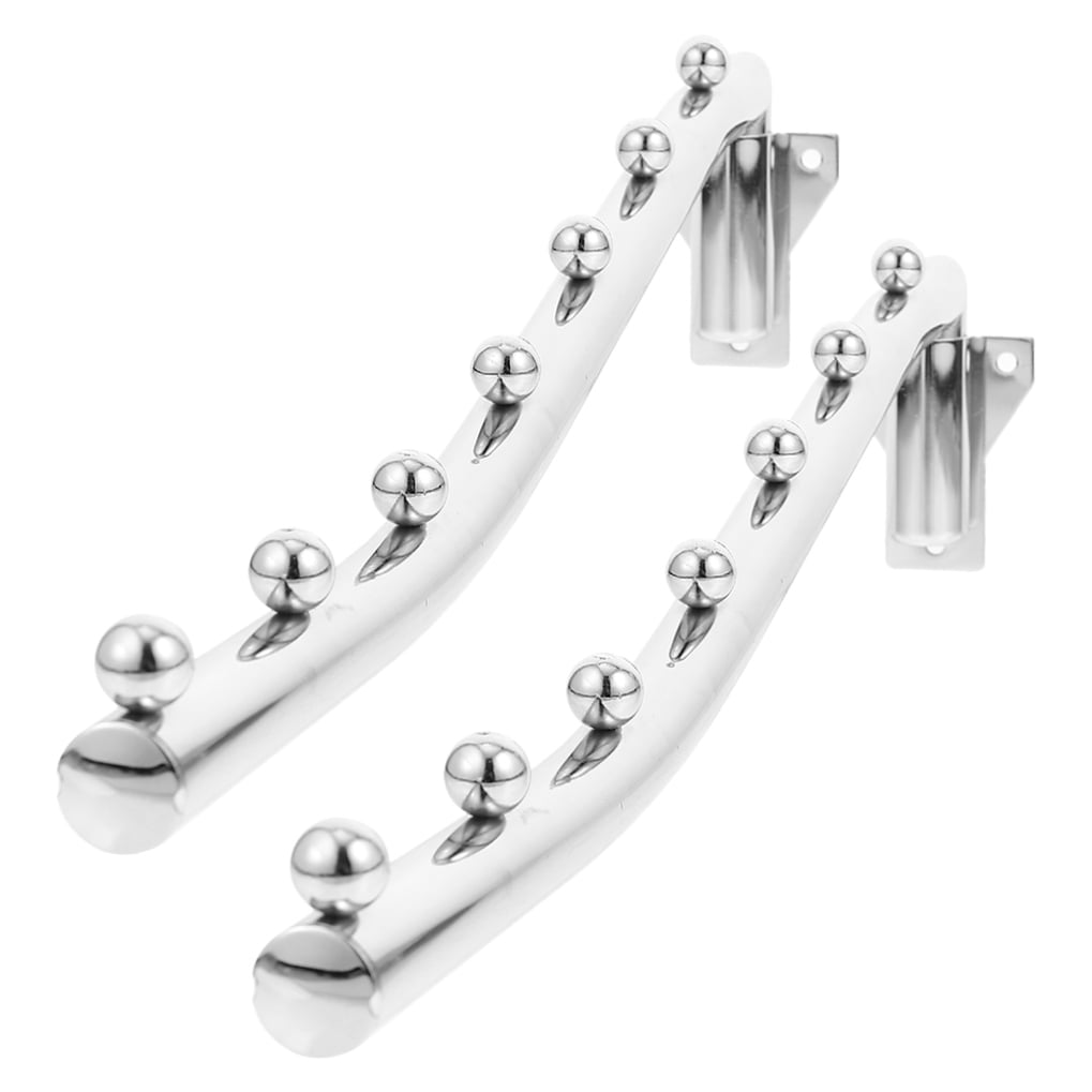 WHAMVOX 2 Pcs Garment Rack Swivel Hanger Hook Baby 41.00X7.00X2.00CM Silver