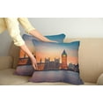 thumbnail image 3 of Ambesonne Colorful Throw Pillow Cover 2 Pack, Big Ben and Parliament, 24", Multicolor, 3 of 6