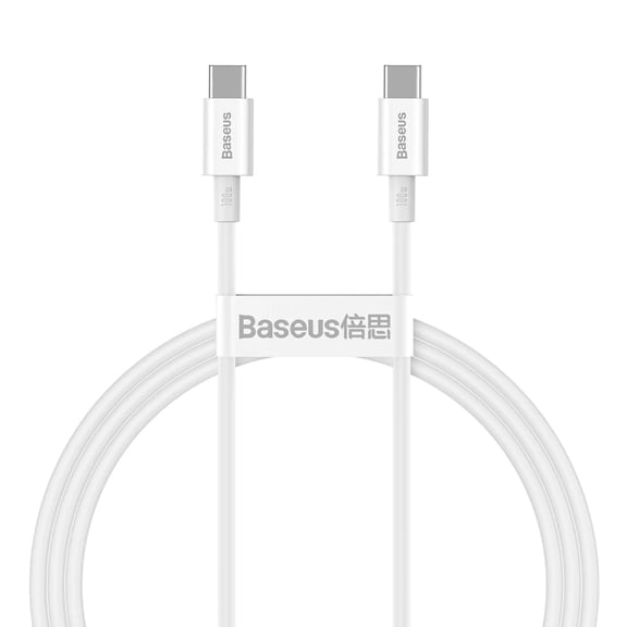 Baseus Superior Series Fast Charging Data Cable Type-C to Type-C 100W 1m White