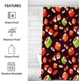 thumbnail image 2 of Sushi Japanese Food Shower Curtain for Bathroom Shower Curtain Set with 12 Hooks Waterproof Fabric Bath Curtain for Bathtub Restroom Decor, 72 X 72 in, 2 of 6