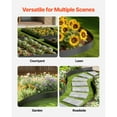 thumbnail image 2 of KFFKFF Iron Garden Border, Set of 6, 40 x 8 inches, Corrosion-Proof Metallic Garden Border, Flexible Outdoor Edging, Robust Grass Divider, Simple to Set Up, Black Divider for Yard Pathway Flower Bed, 2 of 9