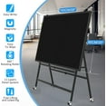 thumbnail image 7 of Double-Sided Rolling Chalkboard, Magnetic Mobile Black Dry Erase Board with Stand 60"x36", A-Frame Foldable Stand Blackboard, Adjustable Height/Width Black Standing Whiteboard on Wheels, 7 of 7