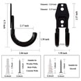 thumbnail image 5 of Garage Hooks Heavy Duty Wall Mount Organizer Garage Wall Mount Utility Hooks with Anti- Coating J Hooks, 5 of 6