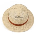 thumbnail image 3 of Roiihwy Summer Sun Beach Hats for Women, Wide Brim Straw Hats, Brown, Foldable Woven Sun Hat UV Protection on Clearence, 3 of 5