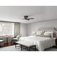 thumbnail image 4 of Hunter 42 inch Indoor Ceiling Fan No Light - Black Ceiling Fan without Light, Low Profile Mount, 5 Blades, For Bedroom, Living Room, or Kitchen, Pull Chain - Low Profile IV 52392, Matte Black, 4 of 13