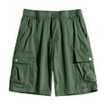 thumbnail image 1 of Pantalones Cortos de Carga para Hombres Múltiples Bolsillos de Utilidad Cintura Elástica, Pantalones Cortos de Senderismo Y Carrera de Algodón para Hombres, 1 of 8