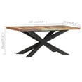 thumbnail image 4 of vidaXL Dining Table 180x90x76 cm Solid Reclaimed Wood, 4 of 5