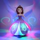 thumbnail image 2 of Princesa Giratoria Eléctrica Princesa Bailando Luz Giratoria Universal Puesto De Música Juguete Decoración De Pasteles,Púrpura, 2 of 3