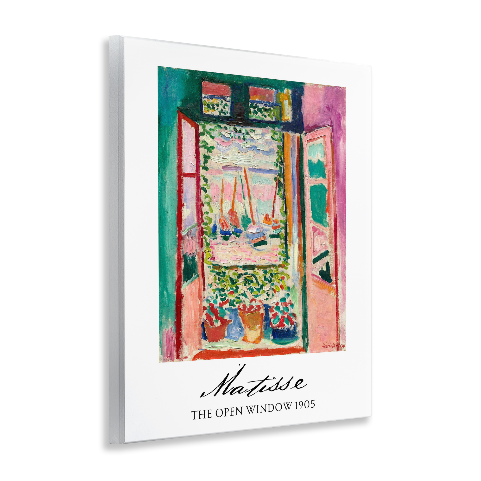 The Open Window Matisse Wall Plaque Art, design by Vintage Hustle