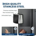 thumbnail image 2 of Dual Compartment Kitchen Trash Can 16 Gallon (60L) – Stainless Steel – Soft-Close Lids, Pedals, Removable Plastic Buckets – Recycling & Garbage Bin Combo – Indoor Bin – Black, 2 of 8