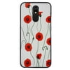 Poppies phone case for LG Xpression Plus 2 for Women Men Gifts,Soft silicone Style Shockproof - Poppies Case for LG Xpression Plus 2