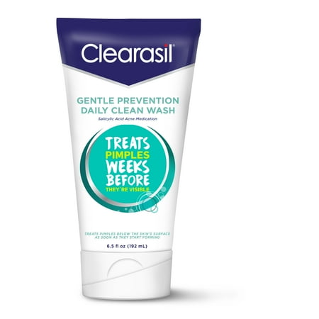 Clearasil Gentle Prevention Daily Clean Face Wash, 6.5oz, Oil -Free, Salicylic Acid Acne Medication