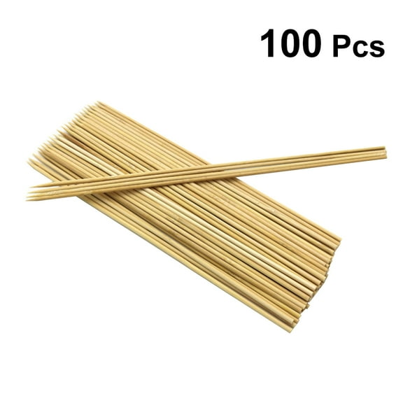 TEHAUX 2 Packs Mini Sticks Bamboo Stick Barbecue Skewers Meat Skewers 0.4X40cm