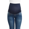 thumbnail image 5 of Oh! Mamma Women's Maternity Bootleg Jeans with Full Panel and Belted Detail, 5 of 5