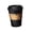 Black, variant on Coffee Cup Trash Can Swing Top Sturdy PP For Home