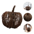 thumbnail image 3 of Miangastore 2pcs Rattan Pumpkin Decoration Tabletop Scene Layout Ornament Rattan Pumpkin for Halloween, 3 of 8