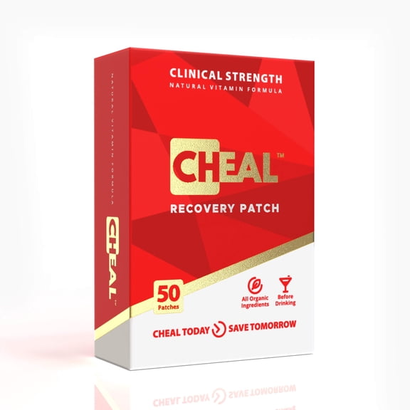 CHEAL Vitamin Patch - 50 Pack - Party Patches for Better Mornings | Individually Wrapped